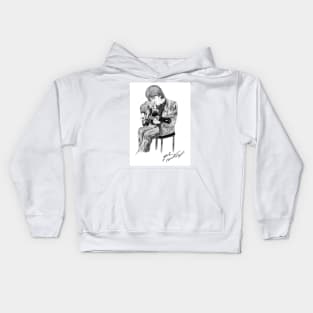 Noel G Original Ink Drawing Print Kids Hoodie